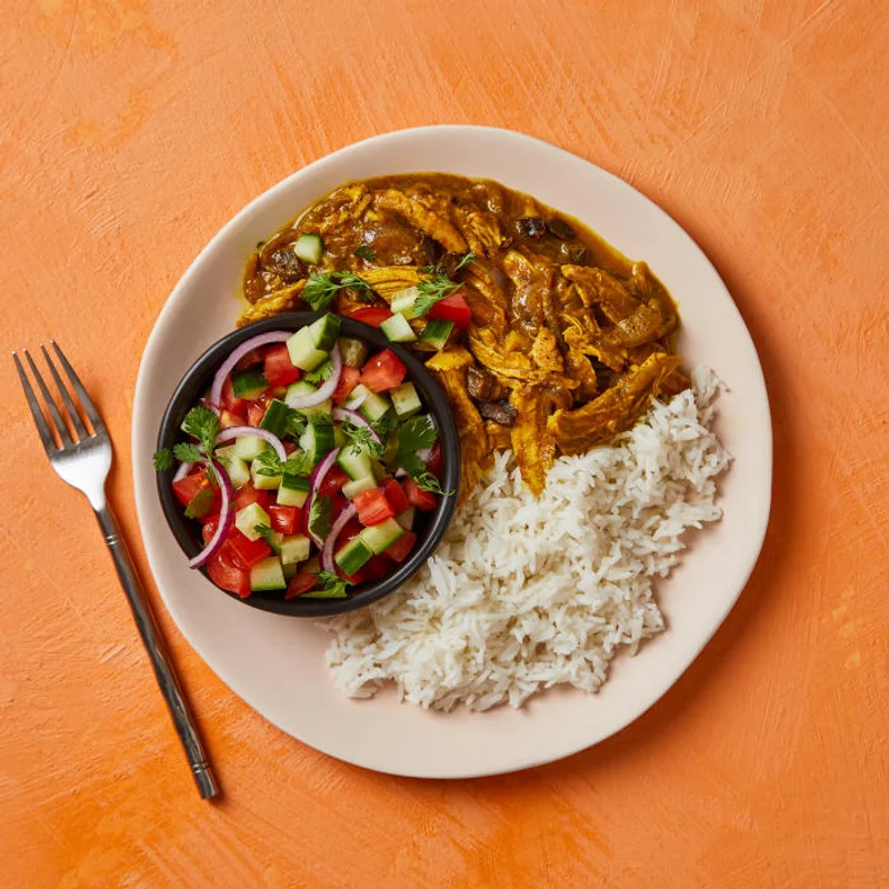 Chicken, Date & Tamarind Curry With Kachumber